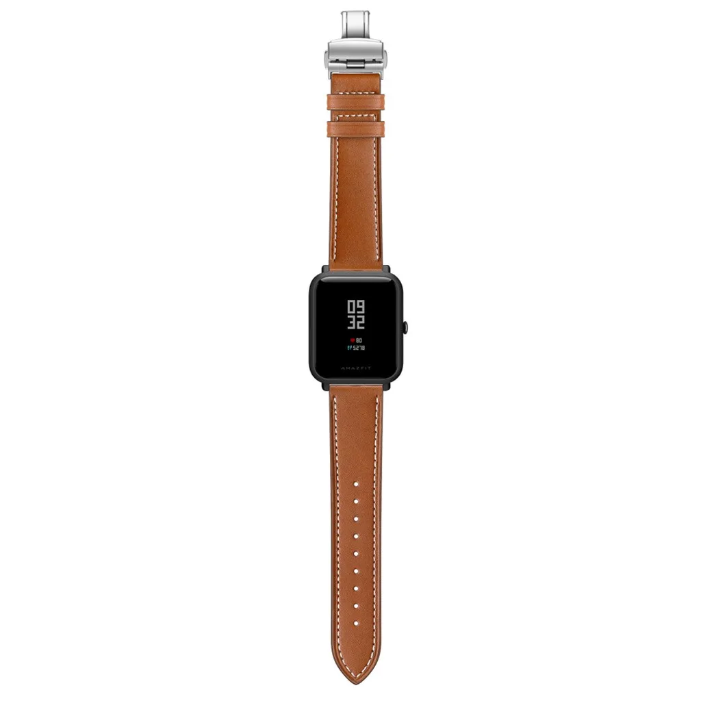Для Huami Amazfit Bip быстросъемный мягкий кожаный ремешок премиум класса Сменный ремешок Смарт-часы браслет долговечные аксессуары#729