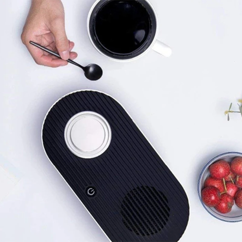 Intelligent Quick Cooling Heating Cup Mat Heat Preservation Heater Pad Base Desktop Office Gift Portable-Us Plug