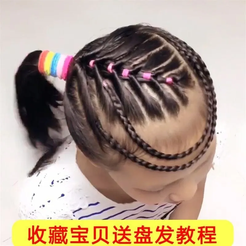 

Boxed Children Braided Hair Tool la fa zhen Hairband Kids Crochet Needle for Tying Hair Braid Hair Comb Hair Combing