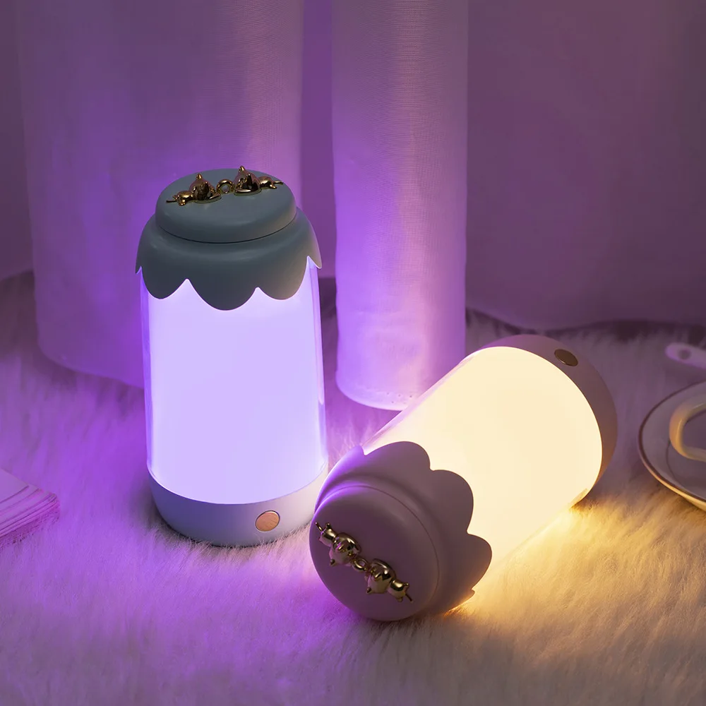 

Luminous Bottle Night Light USB Charging Creative Eye Protection Table Lamp Smart Bedside Lamp Custom Gift Milk Night Light