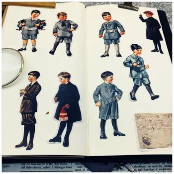 

20Pcs/Bag Vintage Boy Sticker DIY Craft Scrapbooking Album Journal Happy Planner Decorative Stickers