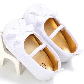 

Checkered Newborn Baby Girl Shoes Flats 0-1 Years Flowers Stiches Comfortable Prewalker Floor Toddlers Bowknot gift Outdoor