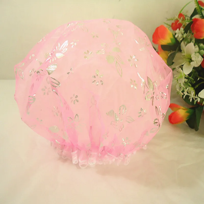 Pink 1 шт. шапочка для душа водостойкая эластичная шапочка для спа-душа утолщенная шапочка для душа продукт для волос салон ванная комната принадлежность для купания - Цвет: Pink