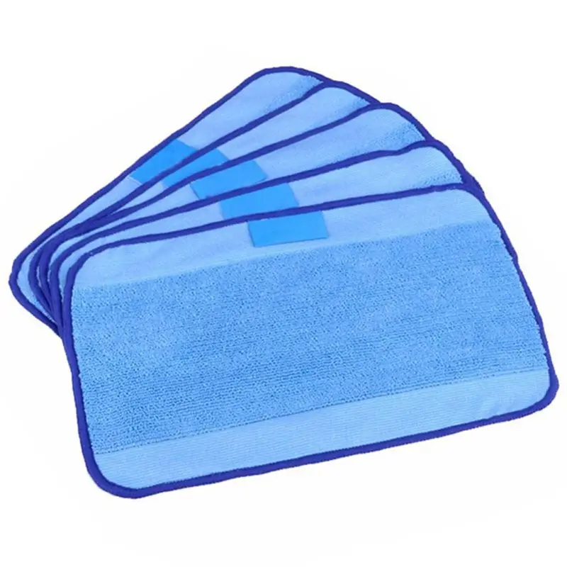 

5-pack Wet Microfiber Mopping Cloths Washable&Reusable Mop Pads Fits for iRobot Braava 380 380t 320 321 Mint 4200 4205 5200 5200