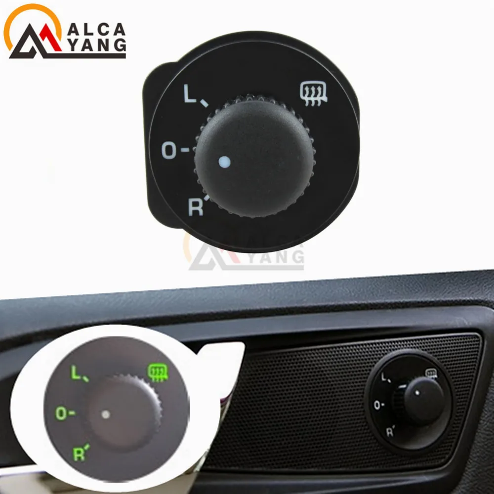 Manopola Interruttore Specchietto Retrovisore Per Skoda Octavia 2013-2021 – Ricambio 5E0959565B In Nero, Sostituzione Diretta