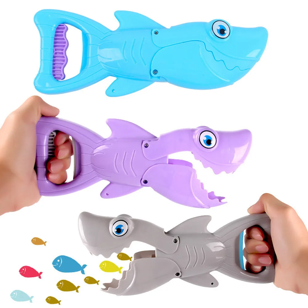 S-hark G-rabber Grabber Claw Game Snapper Bath Toy For Boys Girls Blue with Teeth Toys Kids Briquedos Birthday Gifts #ES | Игрушки и