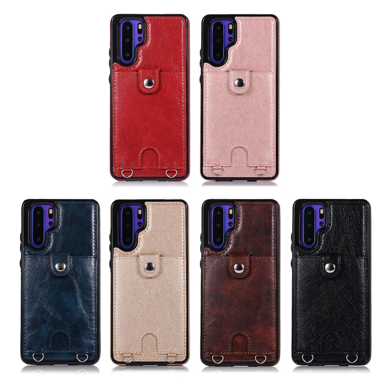 Плечевой ремень противоударный чехол из искусственной кожи для huawei mate 20 P30 Pro Чехол модный роскошный P30 Lite чехол держатель для карт чехол