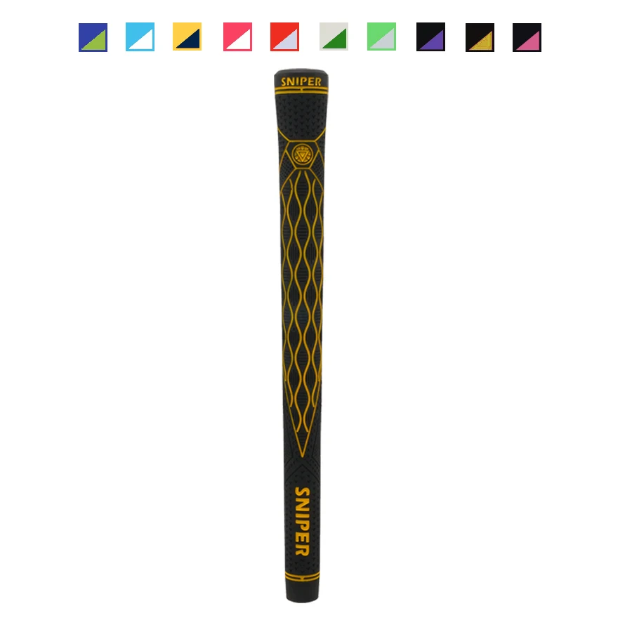 SNIPER UNDERSIZE 56R golf grip эксклюзивные продажи превосходное качество противоскользящие износостойкие Грипсы 13 шт./лот смешанные цвета - Цвет: BLACK YELLOW