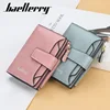 New Short Women Wallets High Quality Brand Card Holder Zipper Female Purse Coin Holder Wallets For Girl Money Clips 6