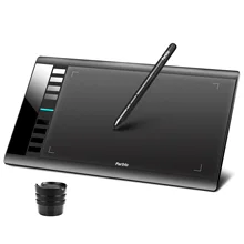 Original parblo a610 v2 gráficos digitais desenho tablet bateria-livre caneta 8192 caneta pressão 10x6