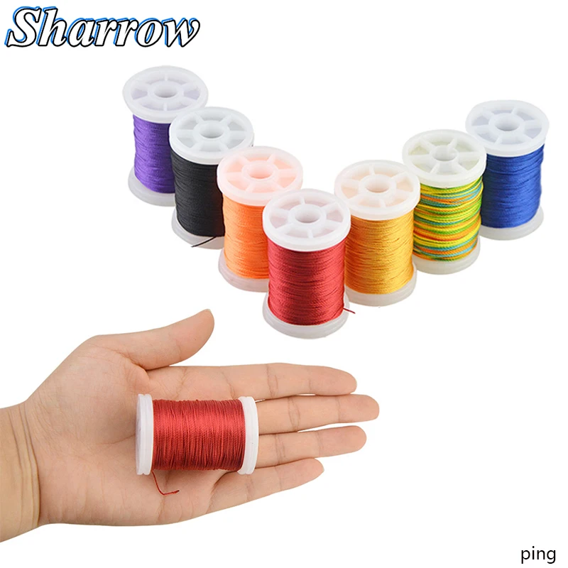 Bow String Serving Thread High Quality Archery Bowstring Rope Making Thread for Various Bow Hunting Protect String Accessories ivoduff various size metal double cap rivet for leather belt metal double rivet post for purse leather belt making