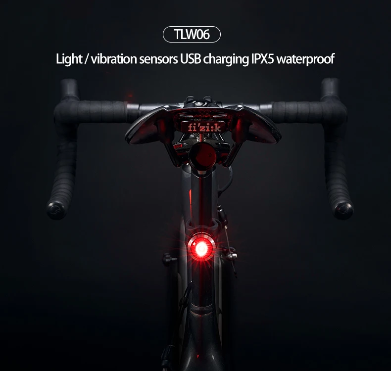 ROCKBROS Waterproof 30 LED Bicycle Rechargeable 8 Hours Rear Taillight  Cycling Bike Fog Safety Warning Red Lamp Tail Light