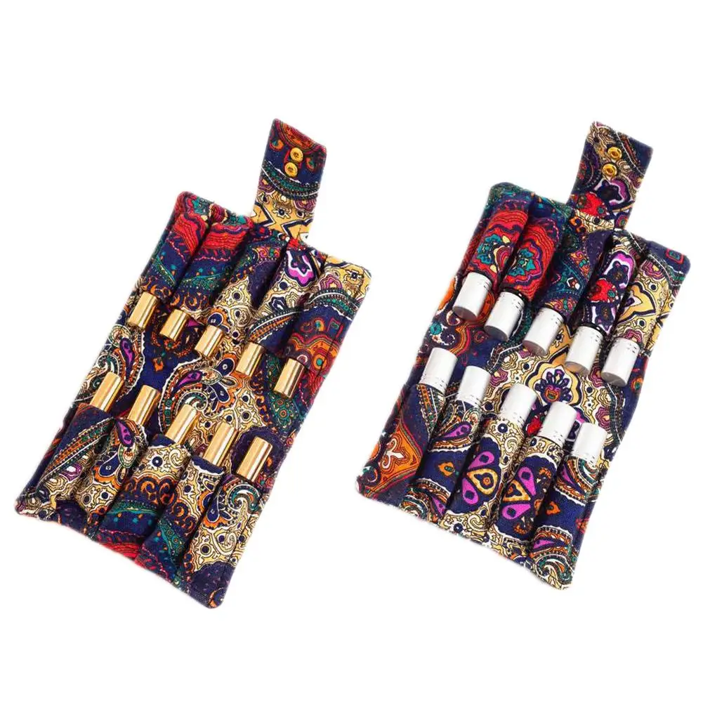 

Portable Storage Bag Organizer For 10ML Rollers Essential Oils Bottle Storage Case Travel Carrying Canvas Bags Holder Makeup