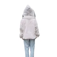 Beekeeping suit Bee clothes Beekeeping coat special Beekeeping tools thickening Three layer ne twork Breathable half body suit 2