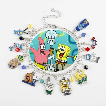 

Cartoon Sponge Bob Bracelets Cute Patrick Star Interesting Characters Trinket For Ladies Children's Cosplay Jewelry