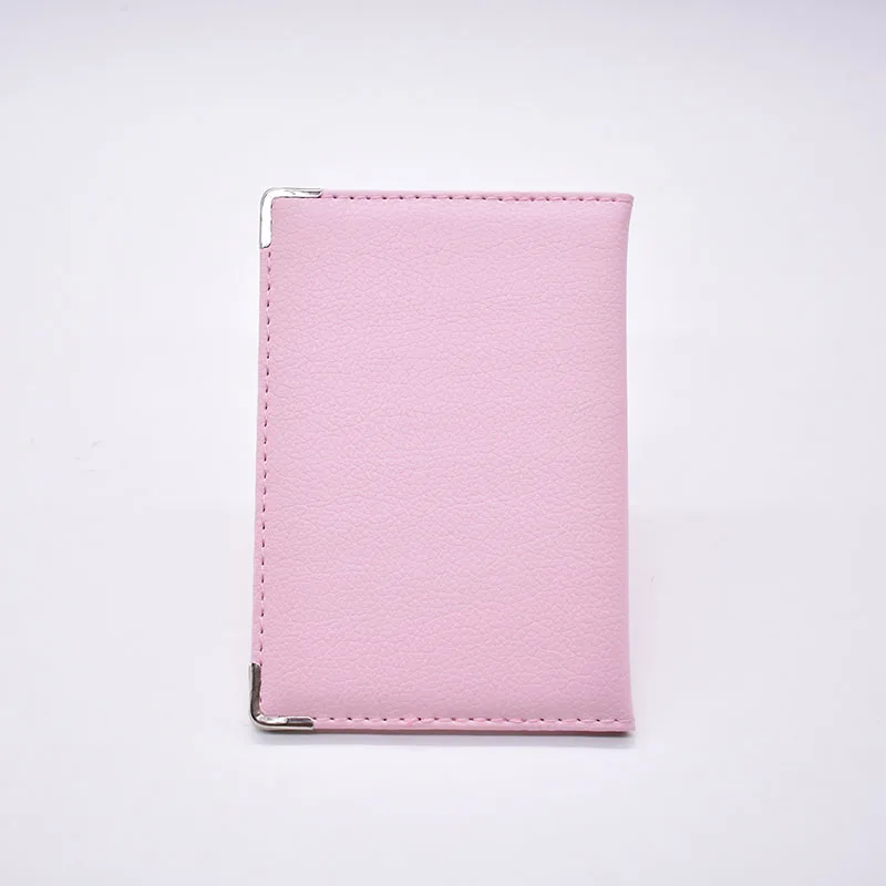 Модная Обложка для паспорта путешествий розовая Женская однотонная из