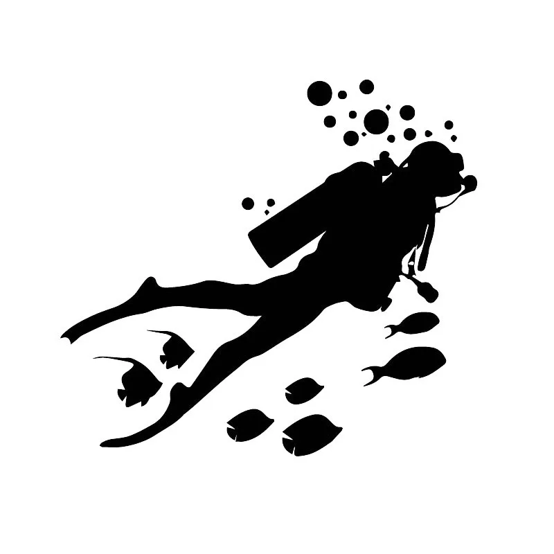 

Car Stickers Decor Motorcycle Decals Marine World Diving Adventure Decal Decorative Accessories Creative PVC, 18cm*16cm
