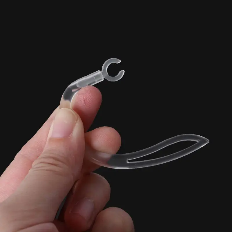 8mm Bluetooth-compatible Earphones Transparent Soft Silicone Ear Hook Loop Clip Headset