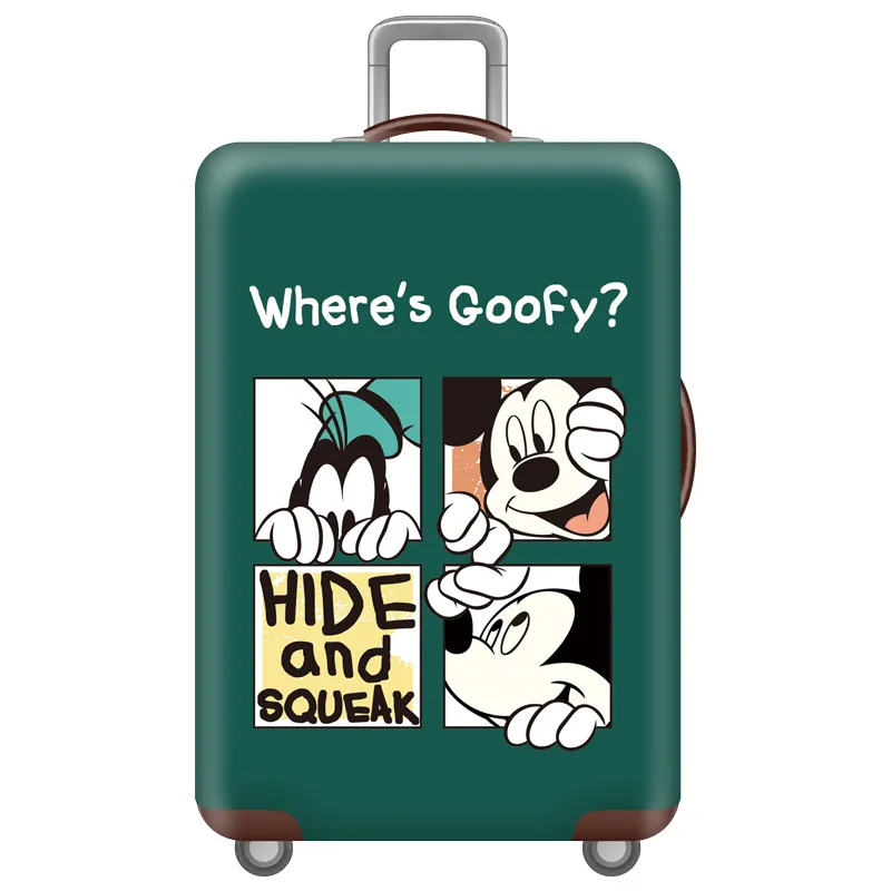 D Luggage Cover Мультяшный Чехол для багажа, эластичный чехол для чемодана, аксессуары для путешествий для 18-32 дюймов тележки, защитный чехол для багажника - Цвет: D Luggage Cover