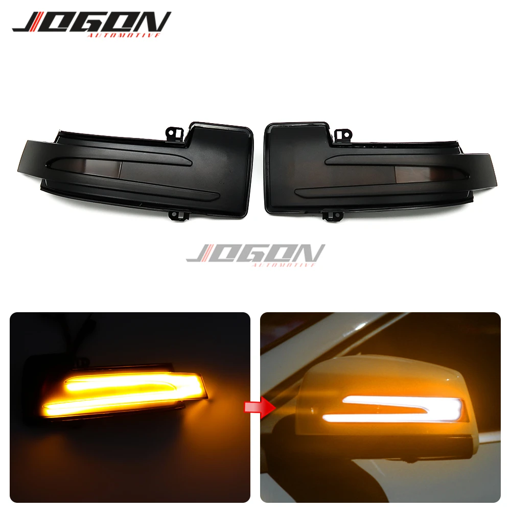 Dynamic LED Turn Signal Light Side Mirror Sequential Lamp For Mercedes Benz ML W166 GL X166 GLS GLE R W251 G W463 2013-2018