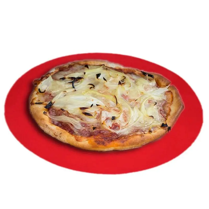 Круглый антипригарный силиконовый коврик для выпекания кухонная подкладка микроволновый лоток для теста силиконовый держатель для горшка кухонные инструменты 1 шт