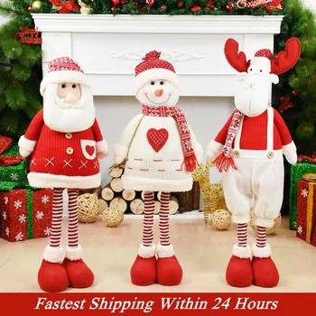 

Figures Santa Claus Doll Christmas Decorations For Home Merry Christmas Ornaments Xmas Garden Decoration Navidad New Year