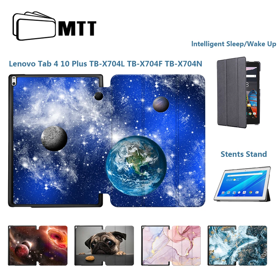 Чехол для планшета MTT для lenovo Tab 4 10 Plus, TB-X704L, TB-X704F, TB-X704N, 10,1 дюймов, чехол из искусственной кожи, откидная подставка, защитный чехол
