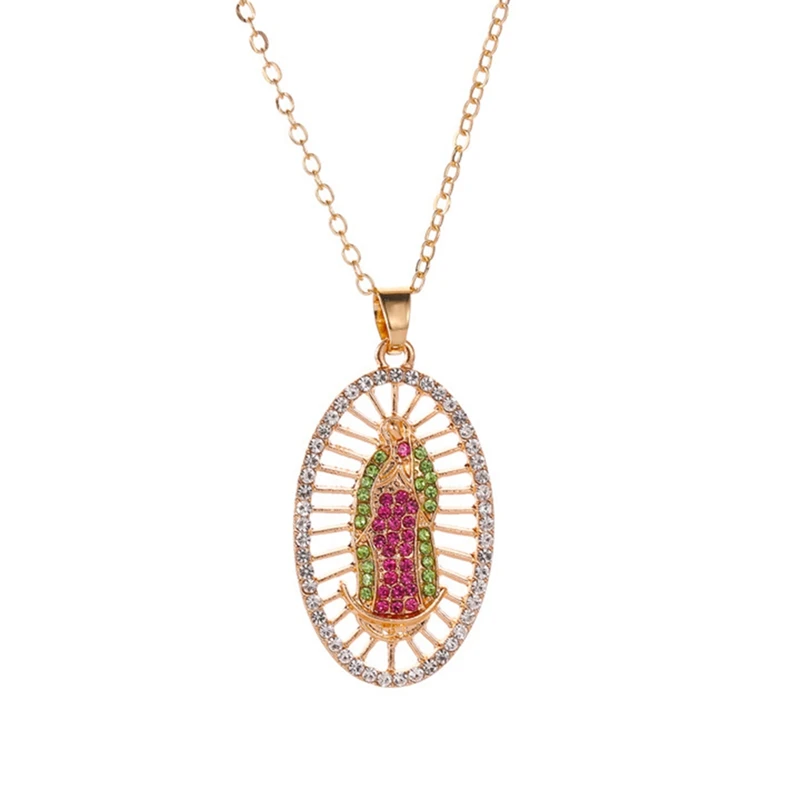 Девственная Мария Кулон Ожерелье Bijoux (украшения своими руками) с украшением в