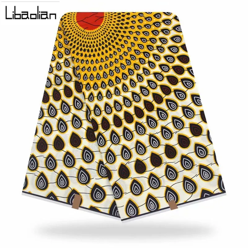 Настоящий воск гарантированный настоящий голландский воск хлопок высокое качество pagne горячий воск 6 ярдов африканская Анкара швейная ткань F912-10