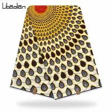 Настоящий воск гарантированный настоящий голландский воск хлопок высокое качество pagne горячий воск 6 ярдов африканская Анкара швейная ткань F912-10