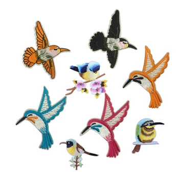 

Pretty Bird Planet Things Iron On Patches For Clothing Embroidery Sewing Badge Stripe On Clothes Cute DIY Sequin Applique F