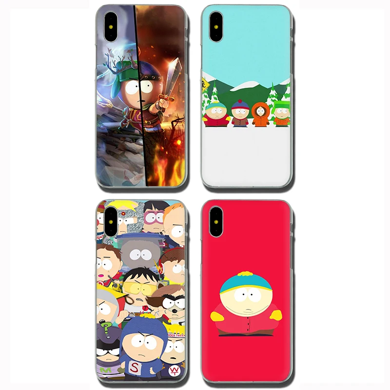 EWAU аниме Southpark мягкий силиконовый матовый чехол для телефона чехол для iPhone 5 5S SE 6 6s 7 8 plus X XR XS Max 11 Pro Max