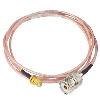 

(5 pieces/lot) UHF Bulkhead Female Jack to SMA Female Jack Connector RG316 1.5M Cable