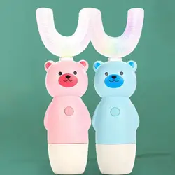 Brosse à dents ultrasonique en forme de dessin animé pour bébé, brosse à dents pour soins dentaires pour tout petits 