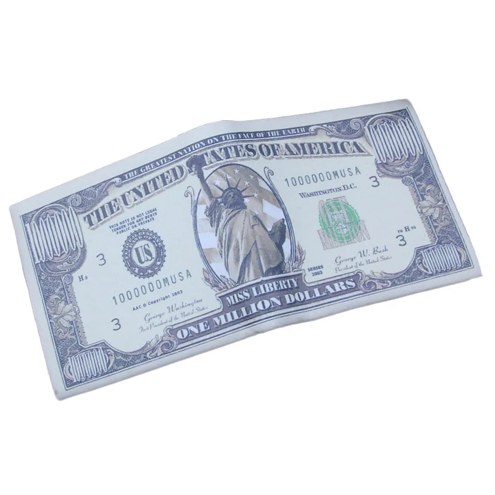 Кошелек для купюр в долларах США, коричневый кожаный бумажник, двойной кошелек для кредитных карт, фото, сумка для денег, зажим для денег, Длинный кошелек, новое поступление