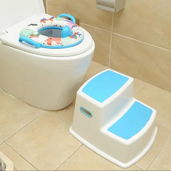 

2 Step Stool for Kids Toddler Stool for Toilet Potty Training Slip Bathroom Kitchen I88 #1