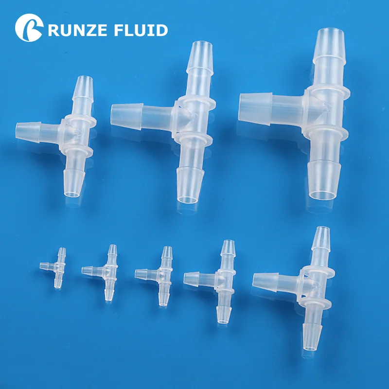Three Way Tee Plastic Tube Connector Barbed End Pp Material Flexible Silicone Rubber Tube Junction Quick Connection Leakage Free Pipe Fittings Aliexpress