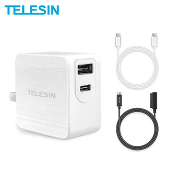 

TELESIN 65W GaN Fast USB Charger PD QC 3.0 Support FCC CE CCC For GoPro Osmo Action For DJI MAVIC PRO air2 Quick USB Charger