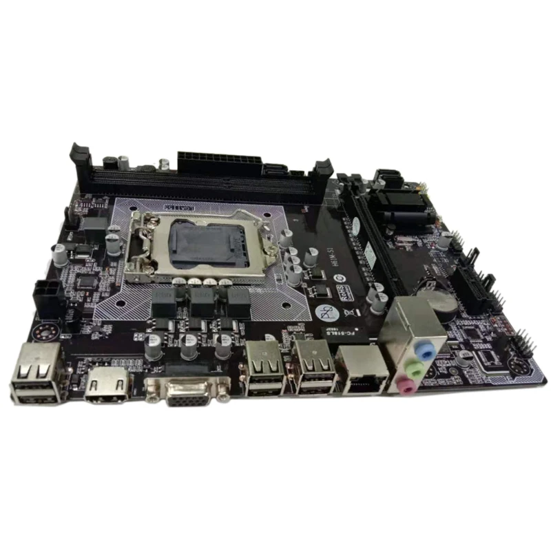 

H61 H61M-S1 LGA1155 Desktop Motherboard Support Socket LGA1155 DDR3 Mico-ATX for Intel I3/I5/I7 Integrated image Mainboard