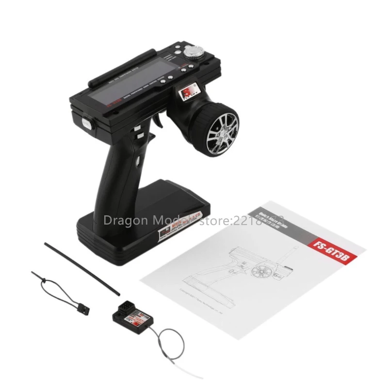 Flysky fs gt3b FS-GT3B 2.4g 3ch rc sistema arma transmissor de controle remoto com FS-GR3E receptor para rc carro rc barco
