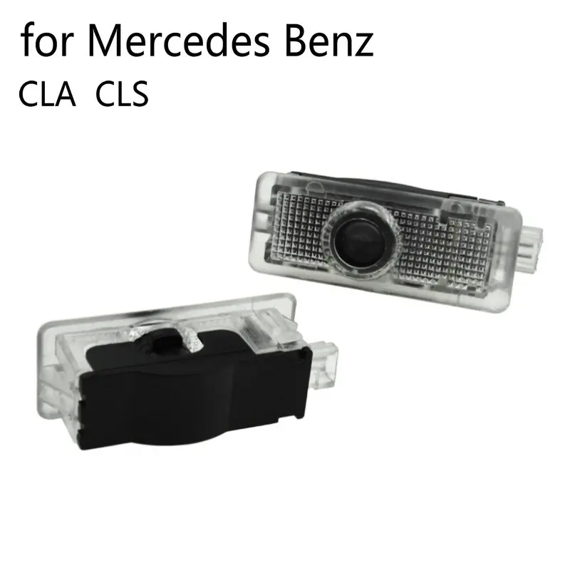 2pcs LED Car Door Welcome Light for Mercedes Benz CLA CLS c218 w218 a207 c207 c117 AMG Logo Laser Projector Ghost Shadow Lights