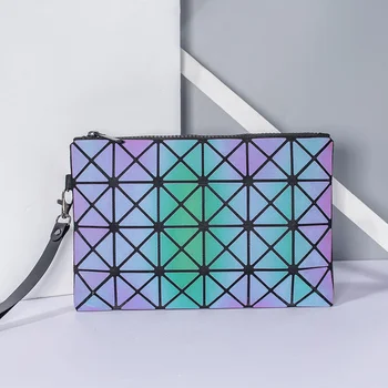 

2019 New Fashion Reflective Geometric Bag Cute Make up Bag Toiletry Kit Cosmetic Makeup