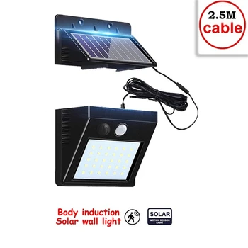 

Outdoor Street Waterproof Wall Lights 30 LED Solar Power Street Light PIR Motion Sensor Light Garden Security Lamp indoor home s
