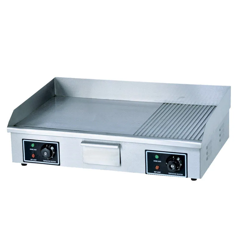 

BS-822 Electric Semi-flat Half Pit Furnace Teppanyaki Machine Hand Cake Machine Copper Cooker Oven 4400W Electric Stove