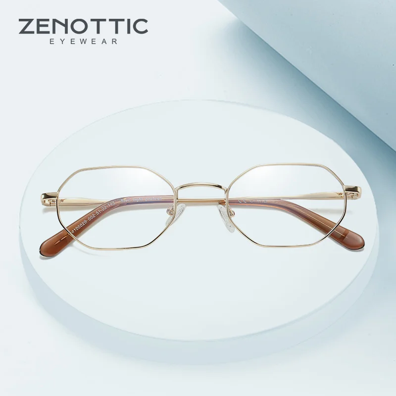 Оправа для очков ZENOTTIC женская с защитой от сисветильник металлическая по рецепту