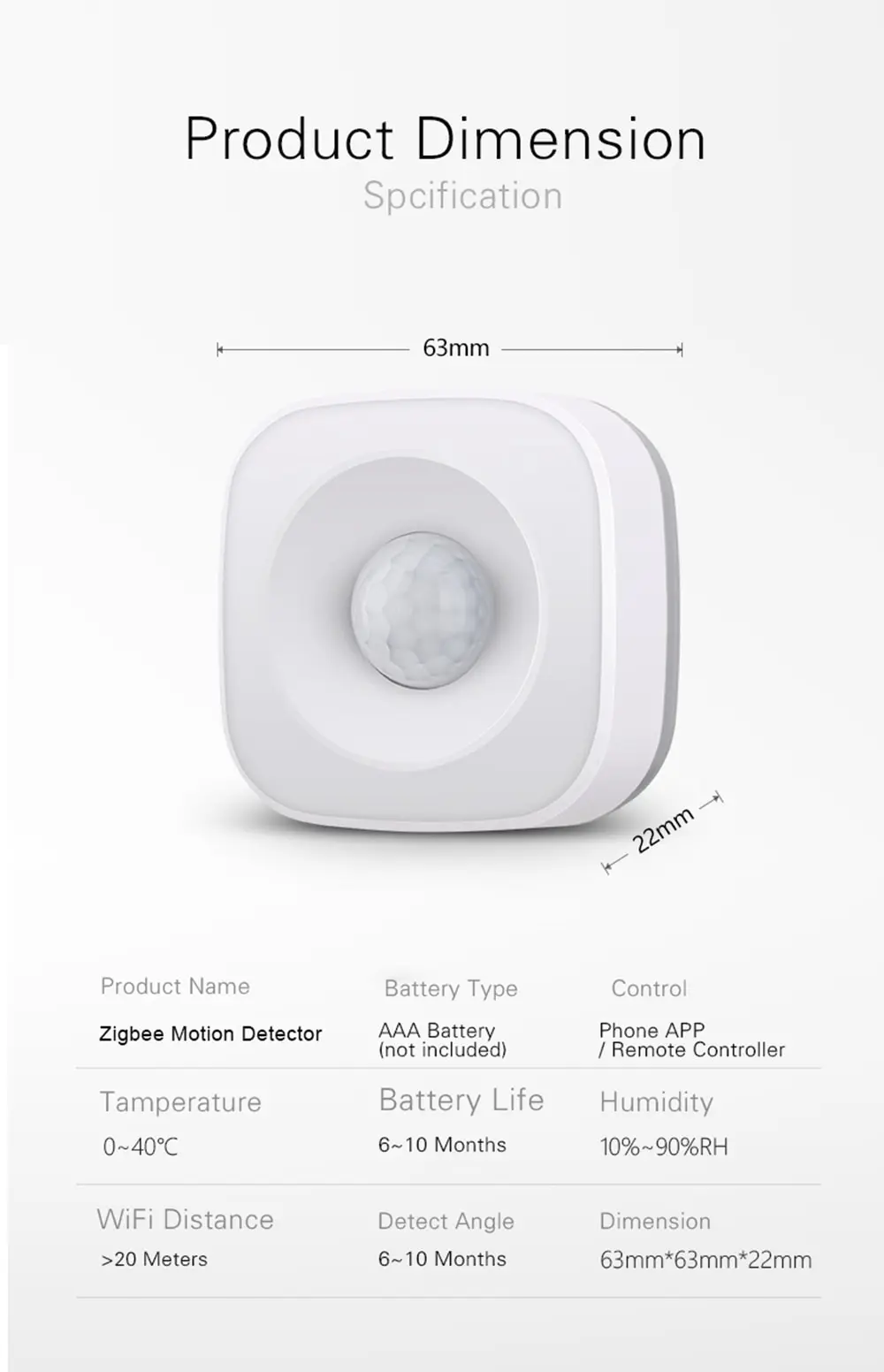 home alarm keypad Tuya ZigBee/WiFi PIR Motion Sensor Wireless Infrared Detector Security Burglar Alarm Sensor Smart life APP Control Compatible ring alarm keypad buttons