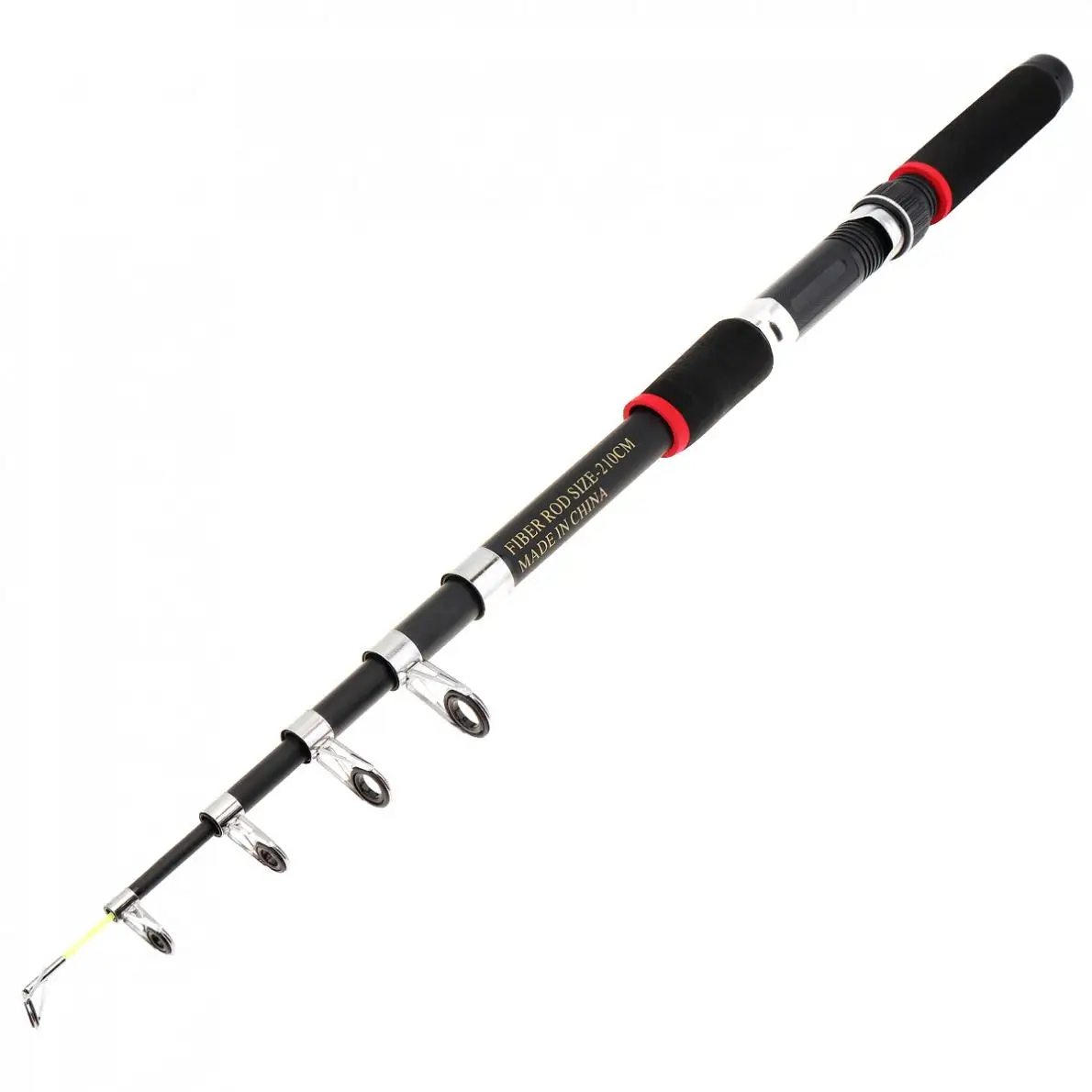 2.1m Ultra Short Telescopic Casting Fishing Rods Glass Fiber 6 Section Portable Sea Fishing Pole