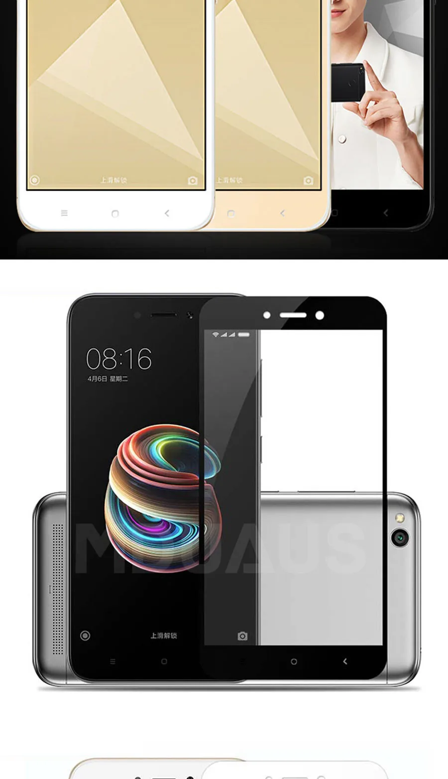 9D полное покрытие из закаленного стекла для Xiaomi Redmi 5 5A 5 Plus S2 K20 Redmi 4 Pro 4X 4A Защитная стеклянная пленка для экрана