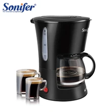 0.6L Electric Drip Coffee Maker 550W Household Coffee Machine 6 Cup Tea Coffee Pot Milk Coffee Maker for Gift 220V Sonifer