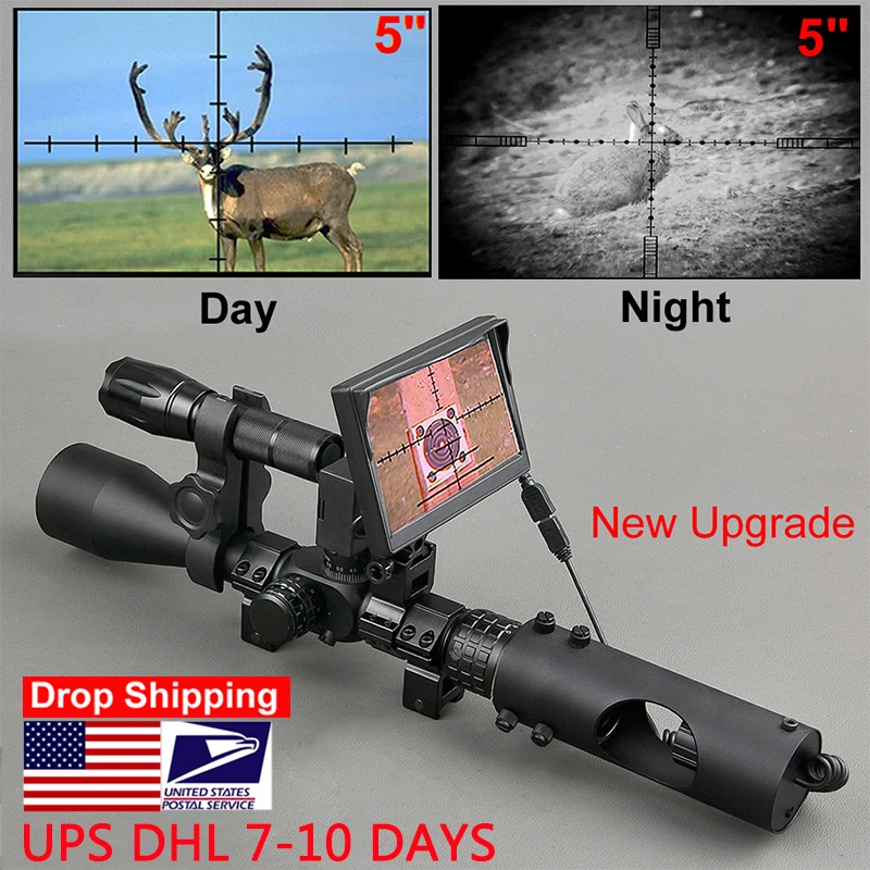 Night Vision Riflescope Hunting Scopes Optics Sight Tactical 850nm Infrared Led Ir Waterproof Night Vision Hunting Camera Vision Riflescope Optic Sighthunting Scopes Aliexpress